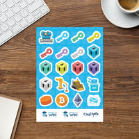 Coin Hunt World In-Game Items Sticker Sheet